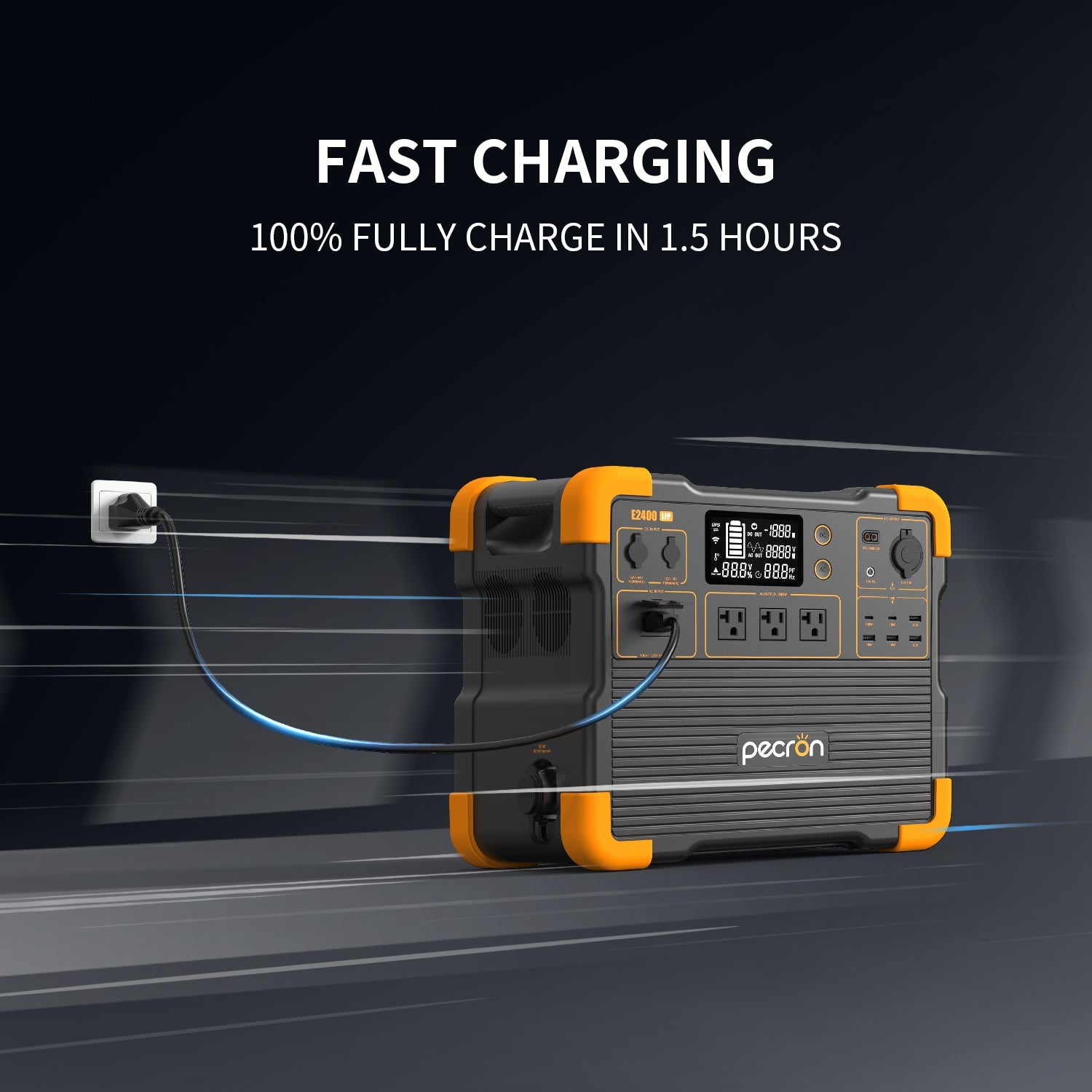 Pecron E2400LFP Portable Power Station 2400W 2048Wh