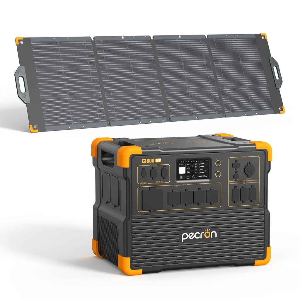 Pecron E3600LFP Solar Generator Kit 3600W 3072Wh