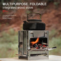 NNETM Stainless Steel Portable Camping Stove for Survival Cooking