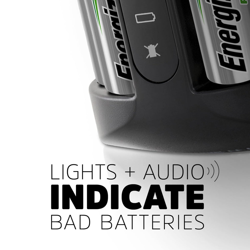Energizer Recharge Pro Rechargeable AAA and AA Battery Charger With 4 NiMh Rechargeable AA Batteries, Provides a Full Charge in 3 Hours