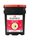 ReadyWise Emergency Food Supply - 132 Servings, Survival Bucket, Dehydrated & Freeze Dried Protein Meals, Camping Essentials, Ready to Eat Disaster Prepping Supplies,up to 25 Year Shelf Life