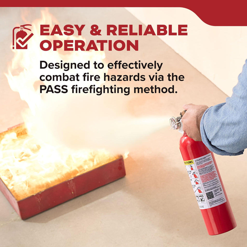 Kidde Basic 110 Fire Extinguisher for Home, 1-A:10-B:C, FA110G, 1 Pack