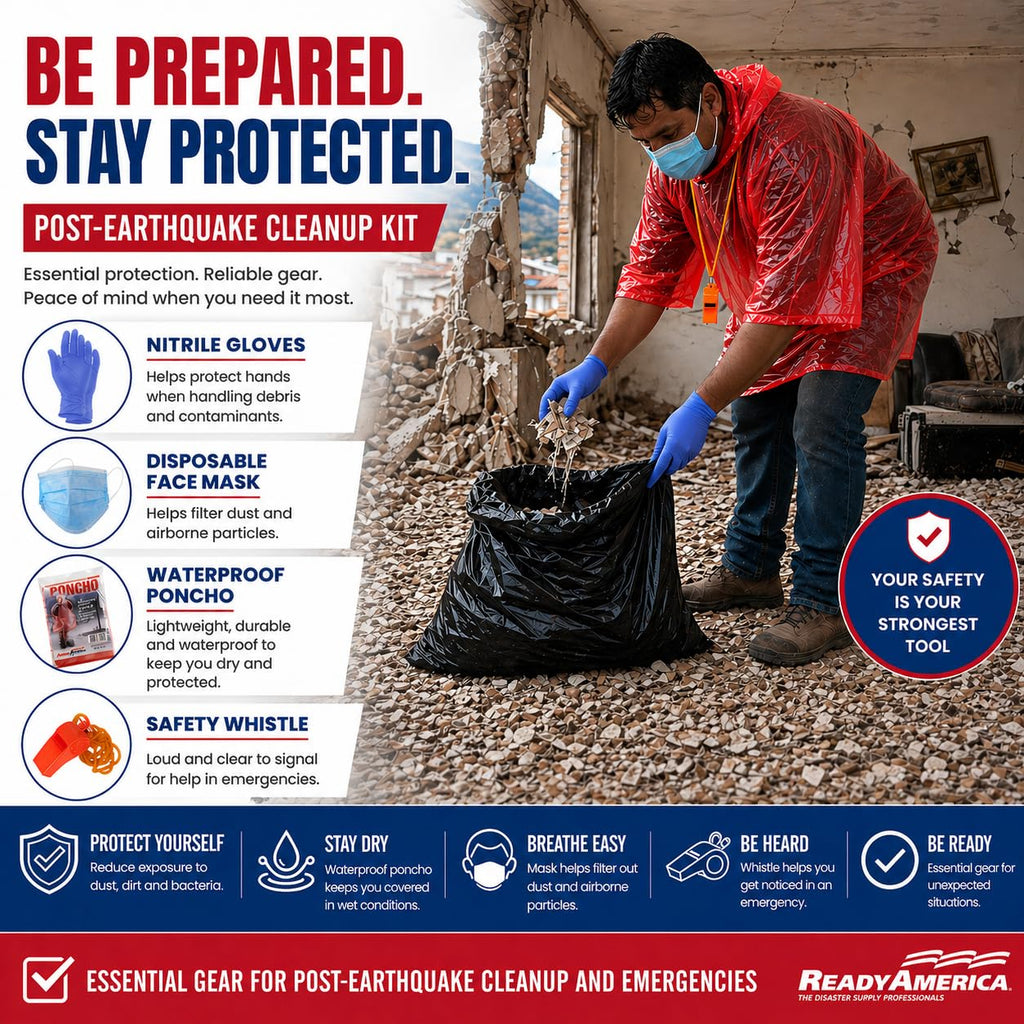 Ready America 70280 72 Hour Emergency Kit, 2-Person, 3-Day Backpack, Includes First Aid Kit, Survival Blanket, Portable Preparedness Go-Bag for Camping, Car, Earthquake, Travel, Hiking, and Hunting, Red