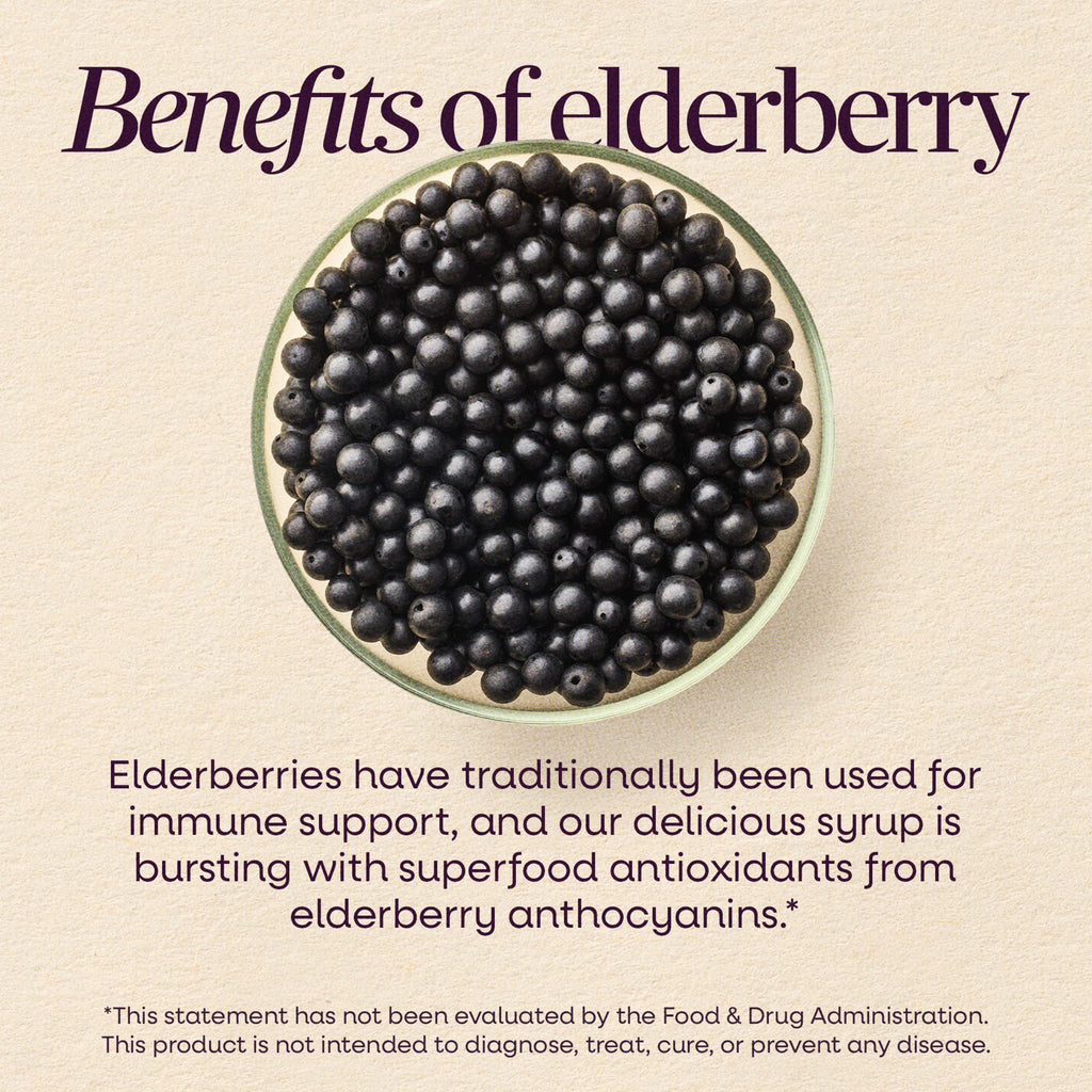 Nature’s Way Sambucus Elderberry Traditional Immune Syrup, Highly Concentrated Black Elderberry Extract, Traditional Immune Support*, Delicious Berry Flavored, 8 Fl Oz (Packaging May Vary)