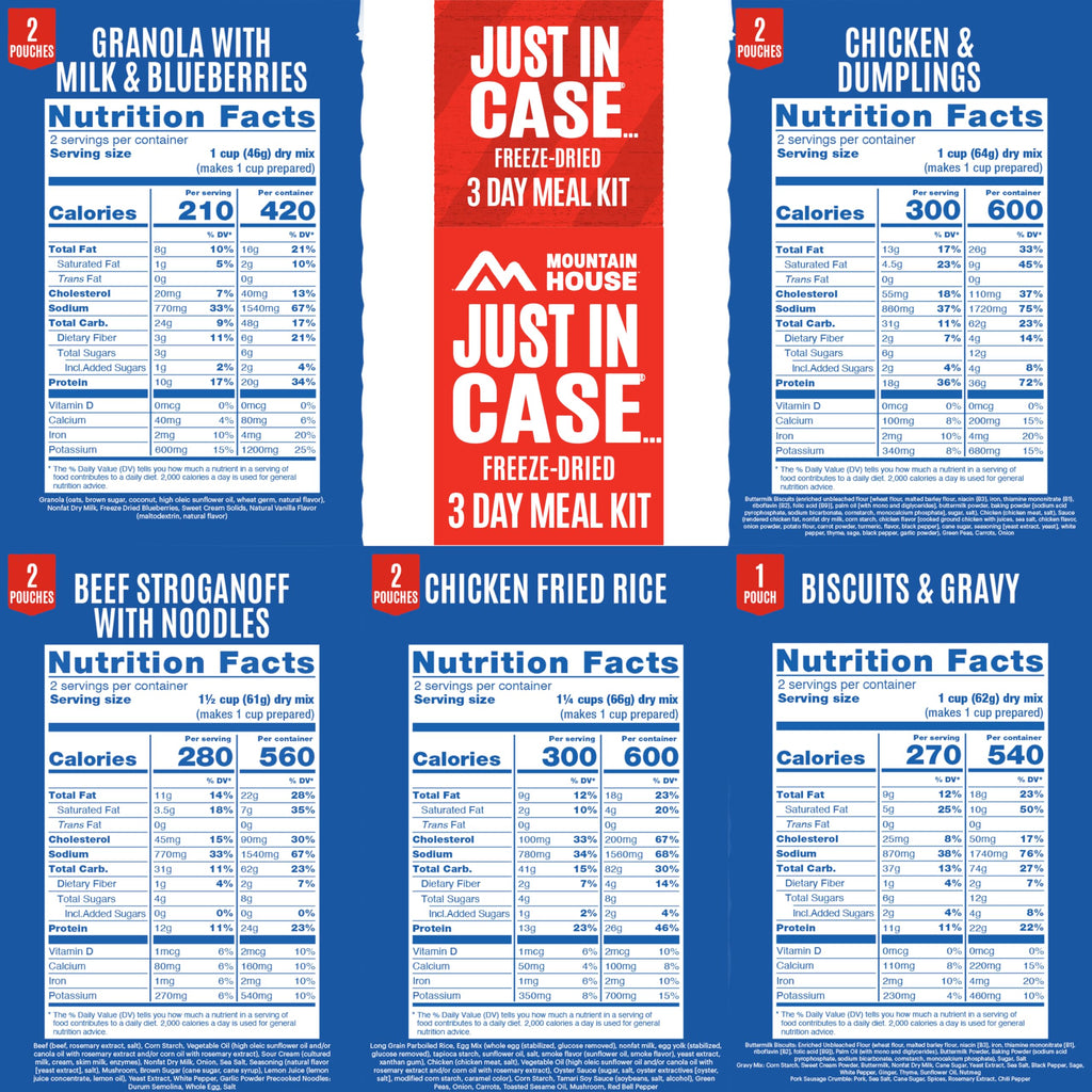Mountain House 3-Day Emergency Food Supply | Freeze Dried Survival & Emergency Food | 18 Servings