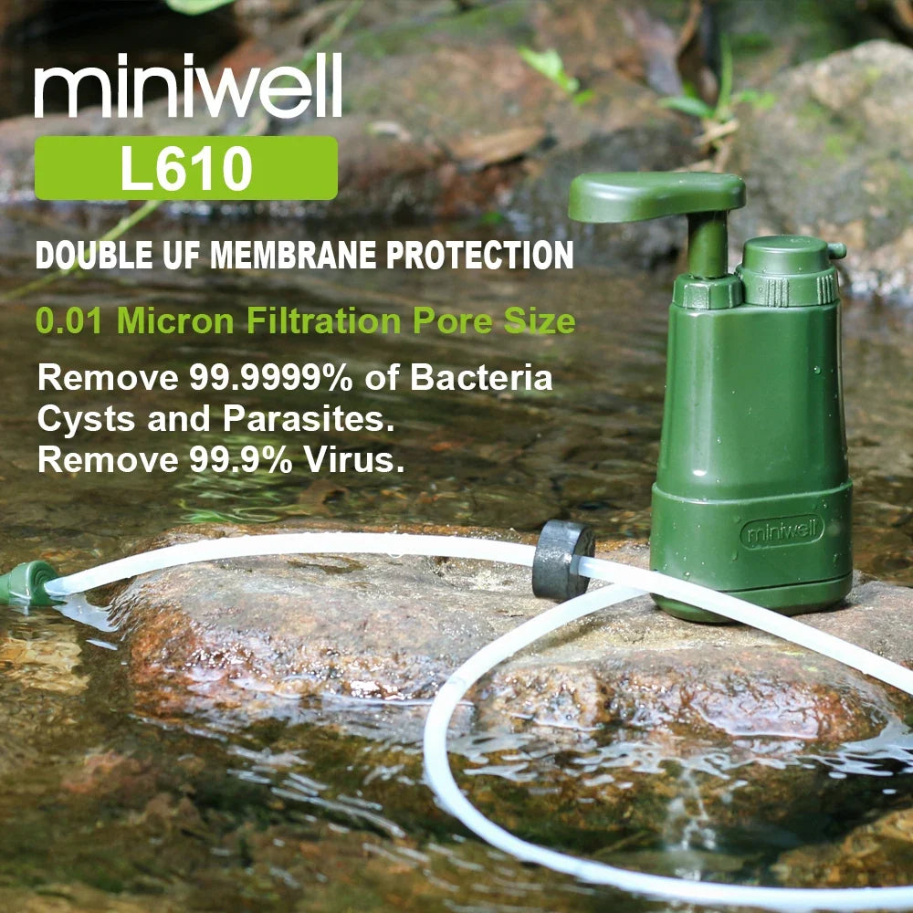 NNEOBA Portable Water Filter for Outdoor Survival