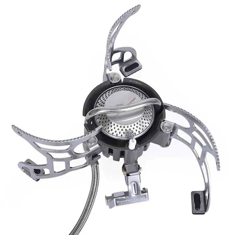 3500W Foldable Camp Gas Stove Silver
