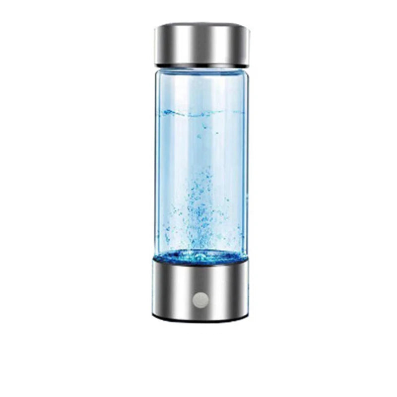 NNEOBA Portable Electric Hydrogen Water Bottle Silver