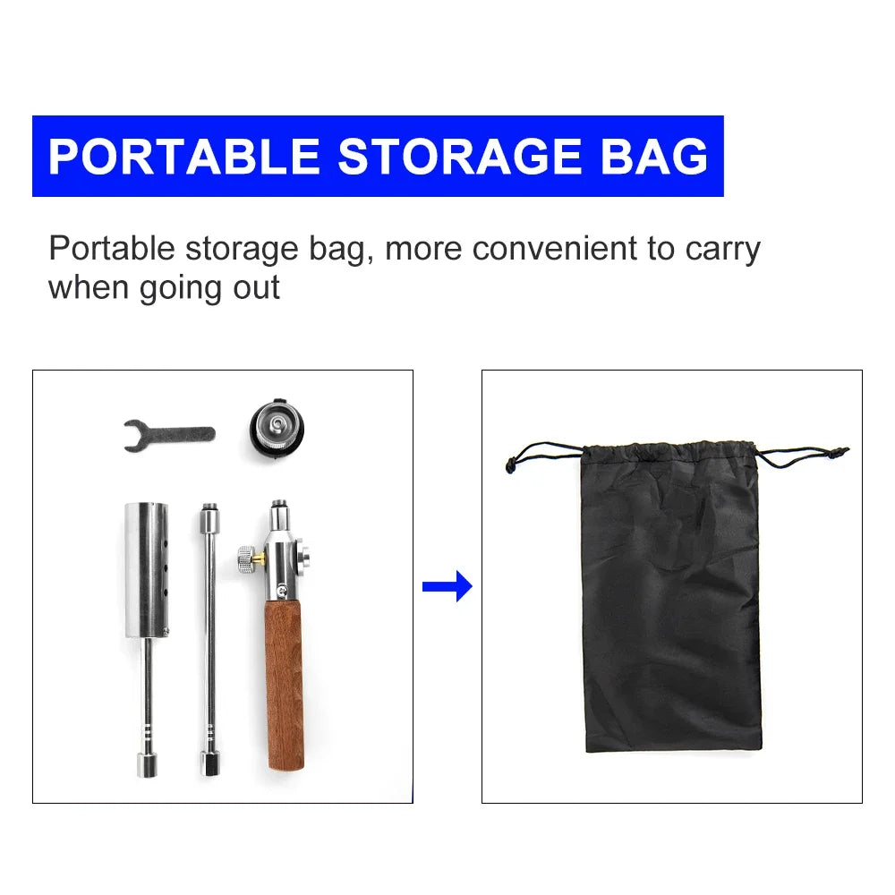 Long Handle Camping Fire Starter Torch – Detachable Stainless Steel Fire Ignition Tool