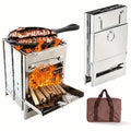 Portable Folding Stainless Steel Wood Burning Camping Stove